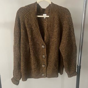 Brown/Black button cardigan